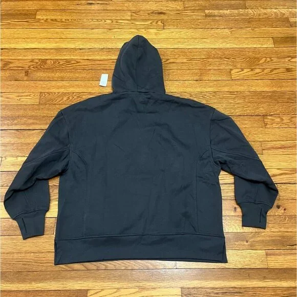 Old Navy Active Gray Pullover Hoodie Sweatshirt Size Medium Neck Warmer NWT - Picture 7 of 7